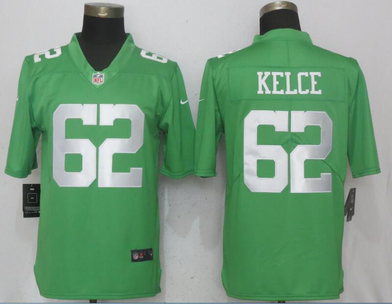 Men Philadelphia Eagles #62 Kelce Wentz Green Vapor Untouchable Nike Limited NFL Jerseys->philadelphia eagles->NFL Jersey